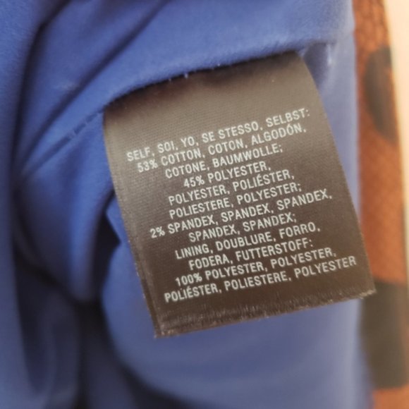 Anthropologie Size 0 Maeve Rokin Orange Blue Criss Cross Back Polka Dot Dress - Picture 4 of 10